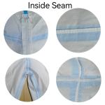 55GSM-70GSM Microporous Film Coverall With Strip CE Type 4 5 6 Direct Sale Non