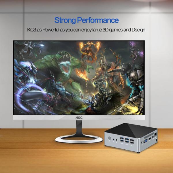 VESA Mount 4k Mini Pc , I7 Mini Computer For Projector / Digital Signage