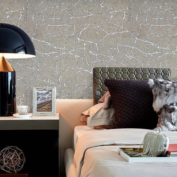 Quality Luxury Stylish Interior Wallpaper 0.53*10M Natural Material HML8A018 for sale