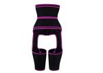 Neoprene 3 In 1 Waist And Thigh Trimmer Booty Sculptor Pink Three Thigh Belts