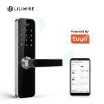Airbnb Electronic Door Locks Residence Tuya Smart Fingerprint Passcode Card Wifi