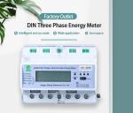 GPRS GSM Three Phase Prepaid Energy Meter Multi Tariff Meter 220V RS485