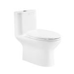 Ceramic One Piece Compact Elongated Toilet 0.8/1.2 Gpf Double Flush