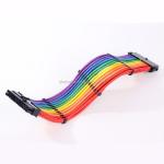 24 pin extension cable Colorful sleeve 24pin Male to 24pin Female ATX Power