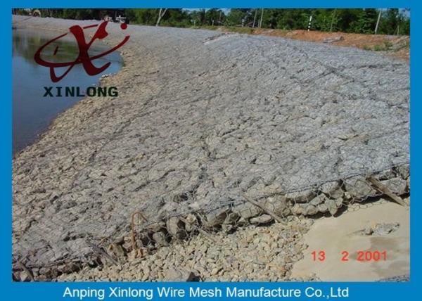 PVC Galvanized Galfan Stone Gabion Box Retaining Wall 60*80 80*100