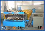 Refine Steel Plates Wall Panel Roll Forming Machine , Corrugated Sheet Forming