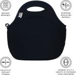 BUILT Gourmet Getaway Soft Neoprene Lunch Tote Bag - Lightweight, Insulated and