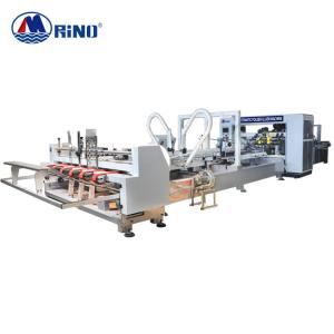 Wholesale 10KW Automatic Folder Gluer Stitcher Machine 7 Ton Cardboard Stitching Machine from china suppliers