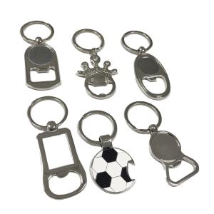Wholesale Print Custom Logo Keyring , Zinc Alloy Laser Engrave Beer Opener Keychain from china suppliers