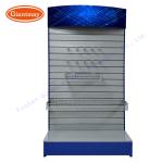 Portable Metal Slatwall Stand Cellphone Accessory Display Rack Slat Wall