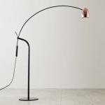 Black Floor Lamp Mantis Arm Floor Standing Lamp Industrial Bedroom Hercules LED
