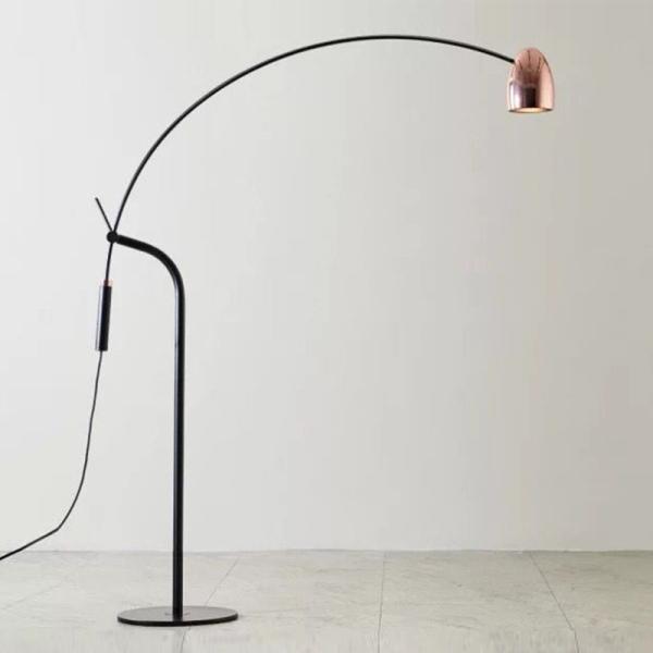 Black Floor Lamp Mantis Arm Floor Standing Lamp Industrial Bedroom Hercules LED