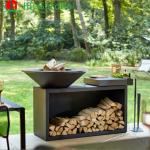 1330*500*1000mm Steel BBQ Grill With Table Wood Charcoal BBQ Grill Weather Proof