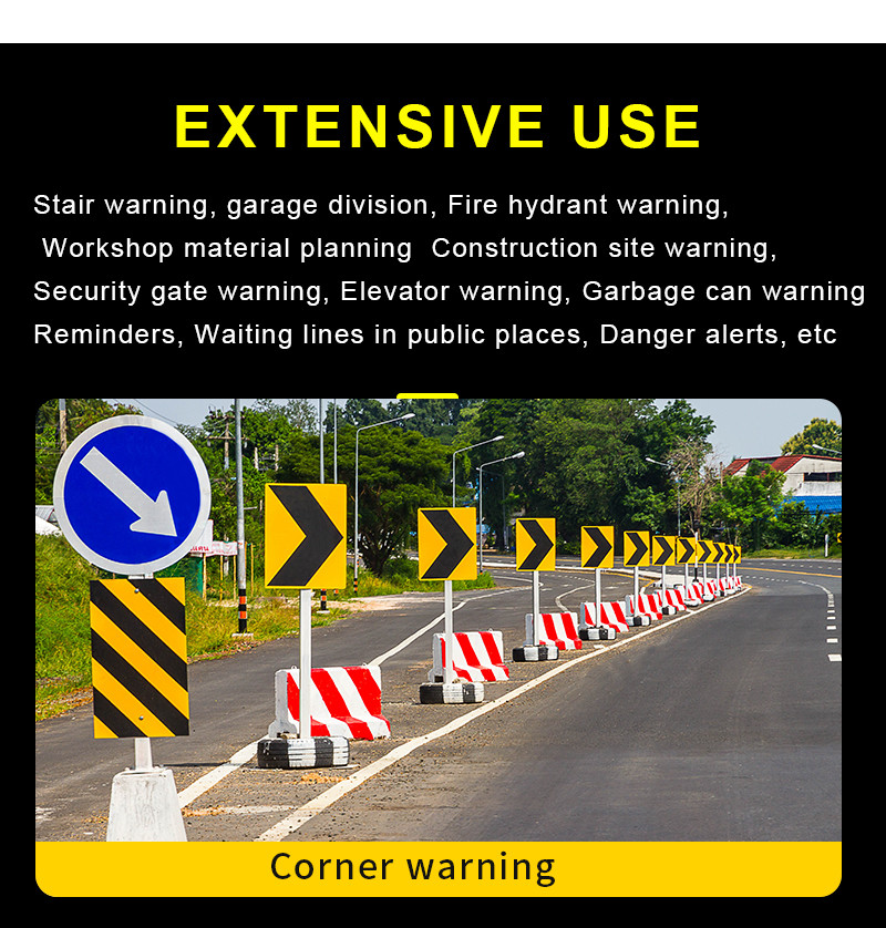 Waterproof High Visibility Red And Yellow Industrial Marking Tape Heavy Duty Caution Safety Reflective Tape For Vehicles Truck
