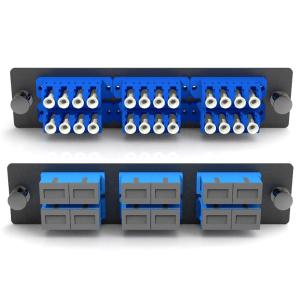 Wholesale Flange Metal Panel Fiber Optic Terminal Box 6 Ports 12 / 24 Core SC Adapter from china suppliers