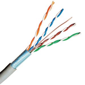 Wholesale FTP CAT 5E Gray 0.515mm Copper Ethernet Cable Pass Fluke 1000FT from china suppliers