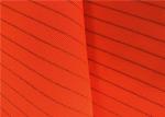Fluorescent Conductive Fabric Stripe Anti Static Knitted 99% Polyester 1% AS