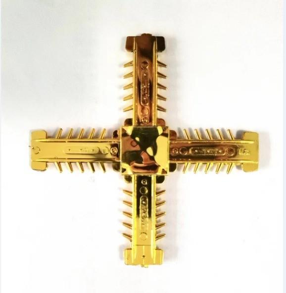 Cross Design Electroplated Aluminum Georgian Bar Connector for UPVC Sliding