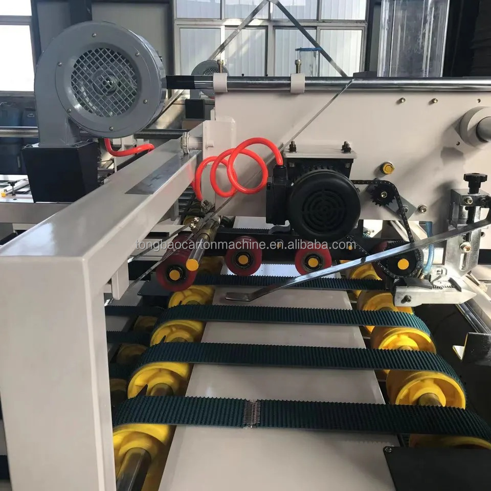 600mm Pressure Model Semi Automatic Corrugated Box Folder Gluer for Two-pieces Manufacture Machine