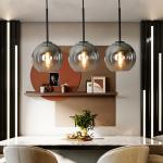 E27 Nordic 220v Residential Glass Pendant Light For Living Room