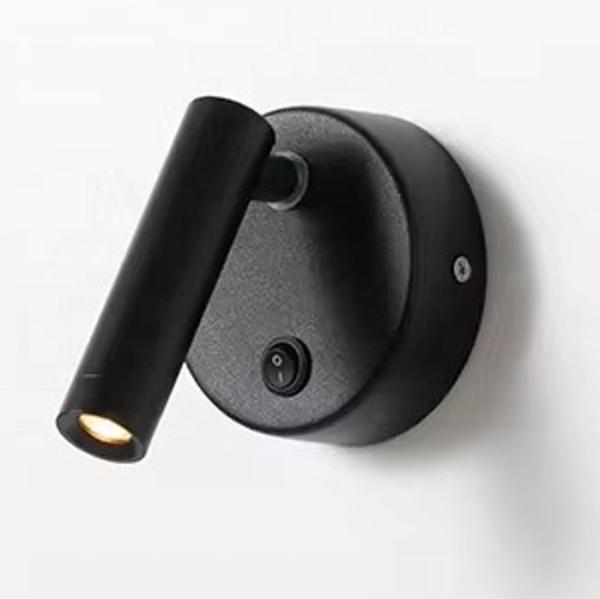 30000 Hours Working Time Aluminum Rotatable Bedside LED Reading Wall Light for