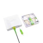 Wall Mounted Fiber Faceplate Box FTTH G657B3 Invisible Optical Fiber Cable SC