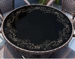 Round Glass Coffee Table with Metal Base Stylish and Practical Furniture