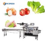 Plastic Packaging Material Automatic Romaine Lettuce Flow Type Pillow Packing