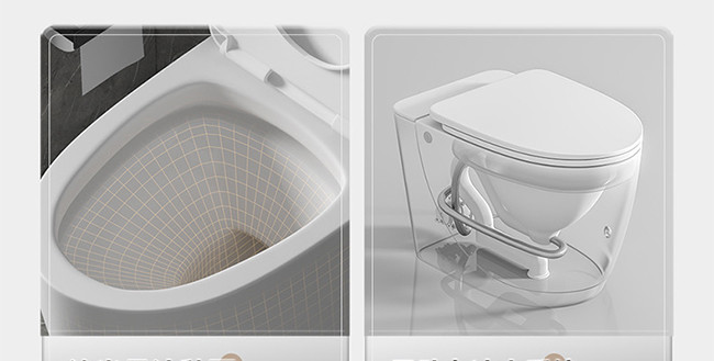 Modern Advanced Foot Sensor Intelligent Water Closet White Ceramic Bathroom