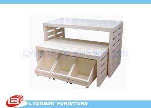 Wholesale White Customied MDF Retail Store Display Tables Sgs Iso , Paint Finished from china suppliers