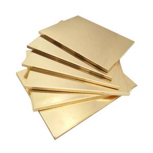 Wholesale 99.9% Pure Cu Customized Thickness 0.15mm-2.2mm 1/4H Temper Decorative Brass Sheet Plate For Construction from china suppliers