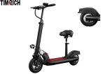 X2.5 Air Tire 10 Inch Rechargeable Electric Scooter TM-TM-H06A With Seat Cushion