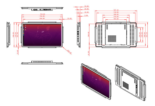 32-Inch Linux Digital Hub for Command Centers, Public Information Boards, Medical Labs, and Exhibition Displays