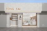 05-YMJYS Maternity And Baby Shop Display With Raw Wood Minimalist Style