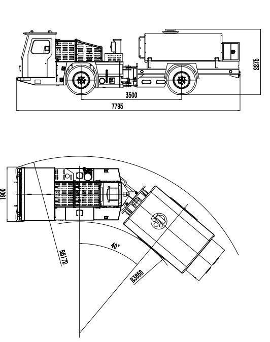 4 Cubic Underground Fluid Tank Fuel Transportation Truck Service Vehicle Fuel Tank