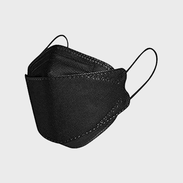 KF94 Protective Face Mask 4 Layers Non Woven Face Mask White Black Sanitary