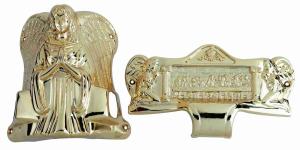 Wholesale Oversize Casket Hardware Kit Recycle PP / ABS Material 18K Gold Color With Steel Bar from china suppliers