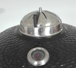 SGS Black Cast Iron Grate Barbeque 24 Inch Kamado Grill