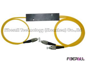 Wholesale 1x2 Fiber Optic PLC Splitter With Mini ABS Box / 3.0mm Cable / FC Fiber Connector from china suppliers