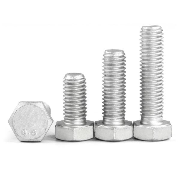 DIN931 DIN933 M6-M36 Dacromet Hexagon Hex Head Bolts Hexagon ANSI Hexagon UNC