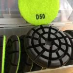 3"/75mm Copper Hybrid Transitional diamond pads for heavy concrete floor machine