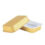 Golden Aluminum Foil Pan Disposable Foil Fast Food Container To Takeout Cake