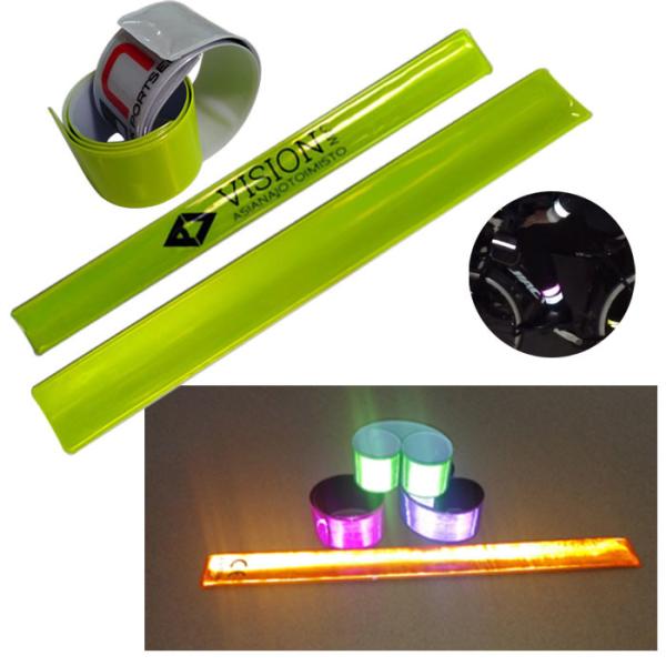 Pvc High Visibility Reflective Armband Running Jogger Walker Yellow Reflecting