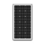 White Frame Monocrystalline Solar Panel , 12V 80W Solar Panels For RV Roof