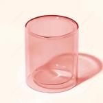 Eco Friendly Colored Empty Christmas Candle Jar Borosilicate Luxury Double Wall