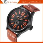 Oversize Big Wristwatch Low MOQ China Watch Supplier Genuine Cow Leather Watch