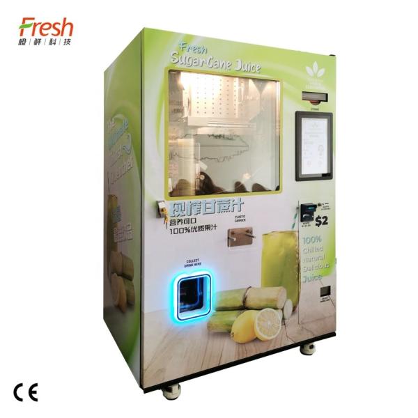 Multi Function Cane Fresh Vending Machine 220V Commercial Sugarcane Juice
