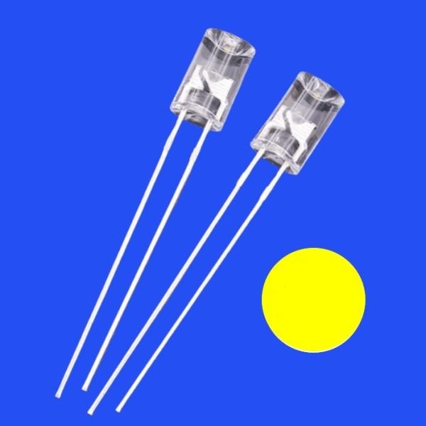5mm 1.5Hz 1/12 Duty Cycle 12V Yellow Color 590nm 1200mcd 90deg Resistor