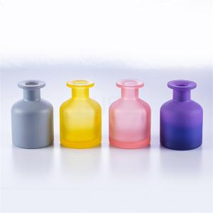 Wholesale Laser Engraving Glass Diffuser Oil Bottle Cylinder Purple 100ml from china suppliers
