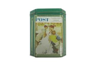 Wholesale Metal Candy Storage Box , Hexagon Shaped Boxes For Tea Storage Color Printing from china suppliers